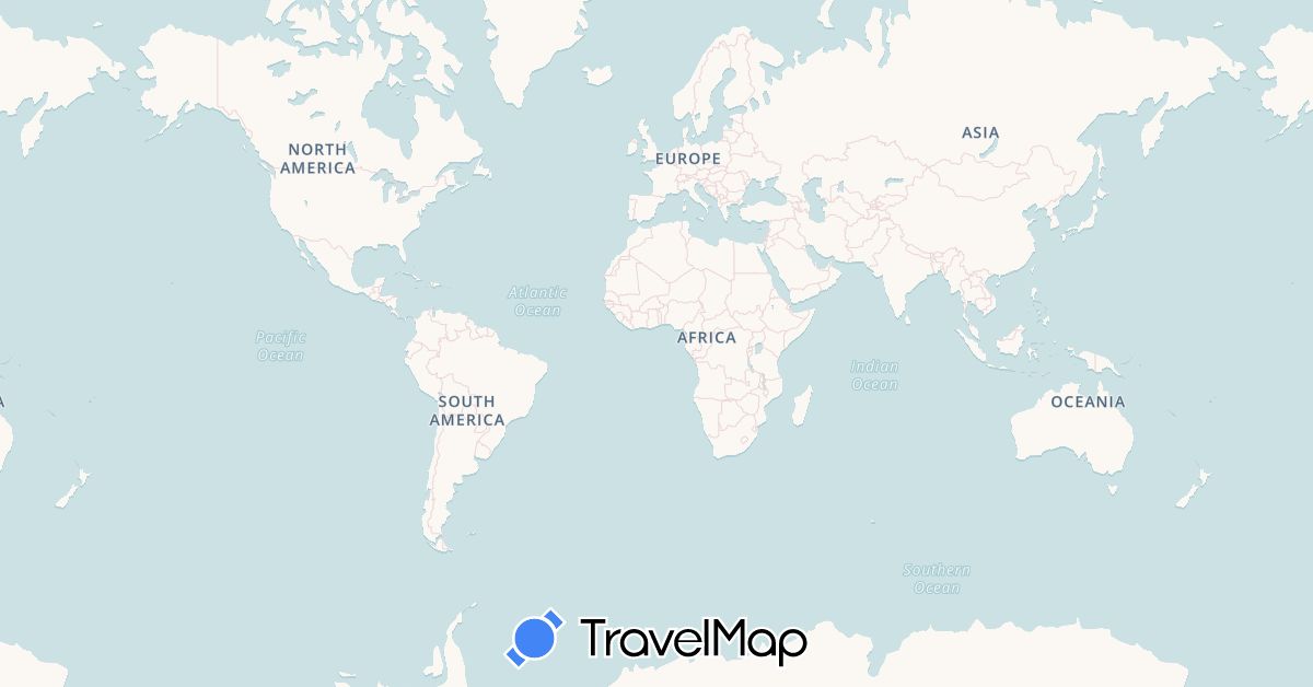 TravelMap itinerary: driving, bus, plane, cycling, train in Belgium, Kyrgyzstan, Russia (Asia, Europe)